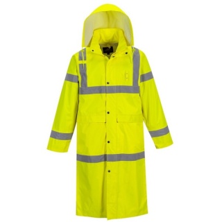 Portwest H445 Hi Vis Full Length  Rain Coat 122cm